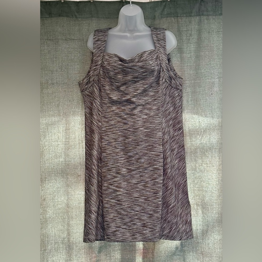 Royal Robbins Gray Sleeveless Cowl-neck Dress
